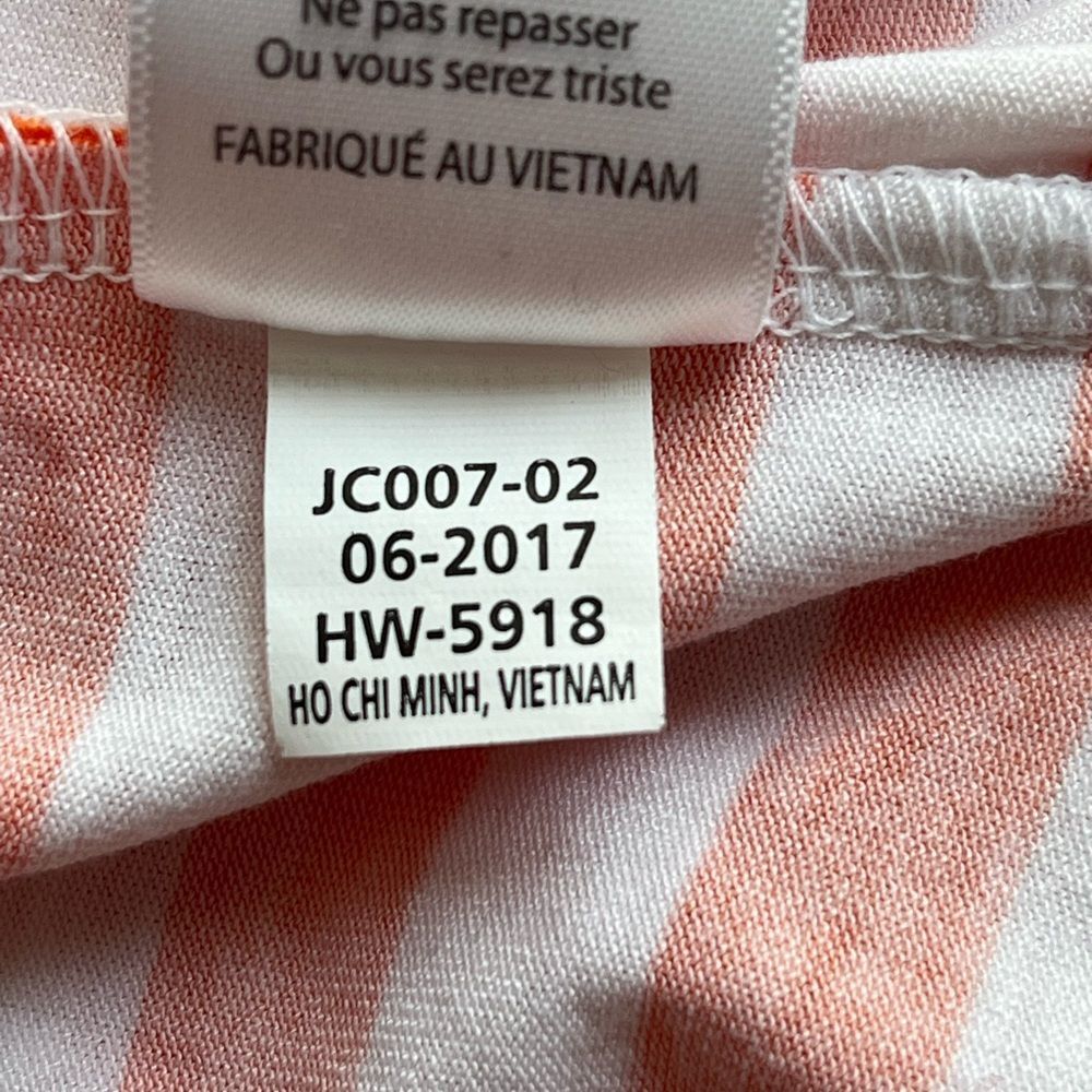 Lularoe XS Candycorn Stripe 3/4 Sleeve Orange White Casual Festive Collectible - Picture 6 of 8